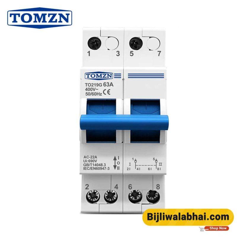 TOMZN 2P 63A Changeover switch breaker