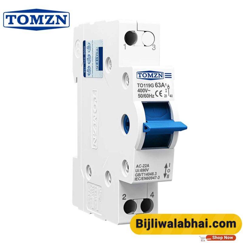 TOMZN 1P 63A Changeover switch breaker
