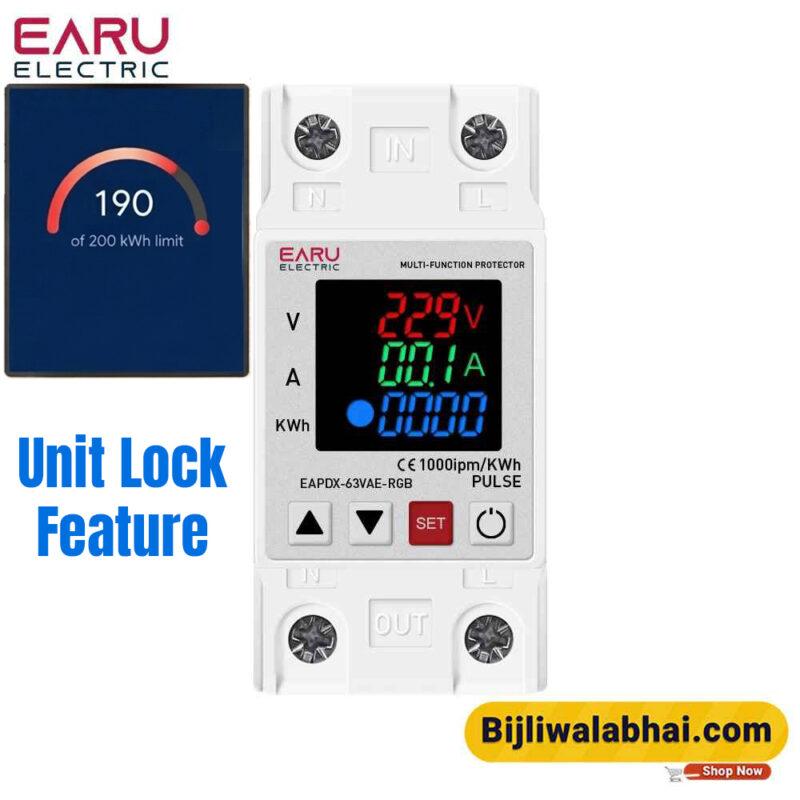 Earu 3in1 voltage protector Device with Kwh meter