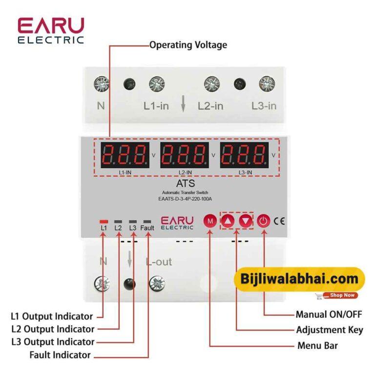 Earu 3 Phase Auto Phase Selector Voltage Protection - Bijli Wala Bhai
