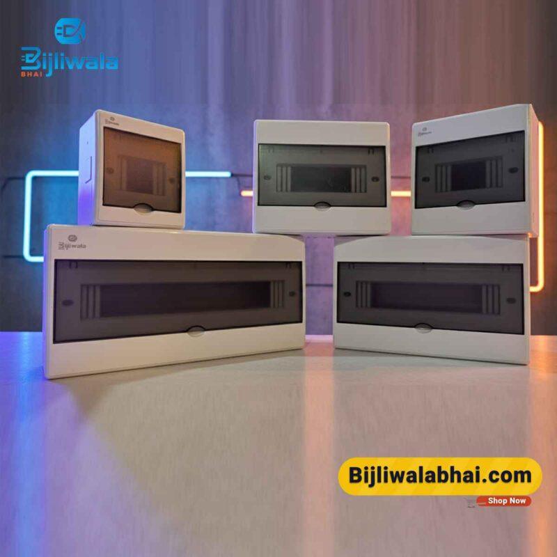 BWB Electrical Metal Base Plastic Front Toggle Open Distribution Box DB