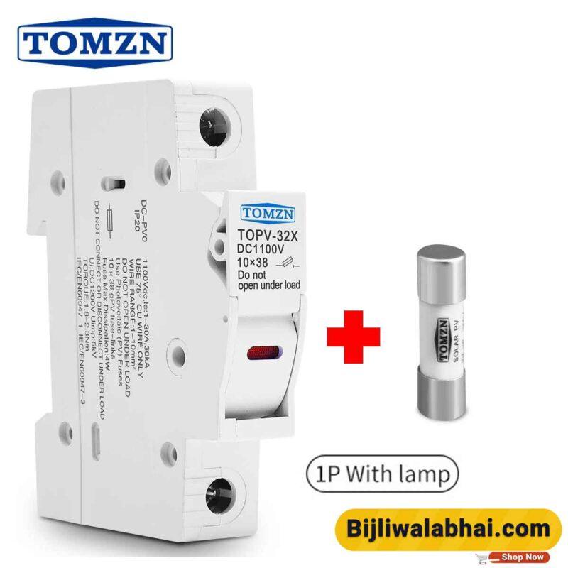 TOMZN DC Fuse Holder With Lamp 1000V PV safety