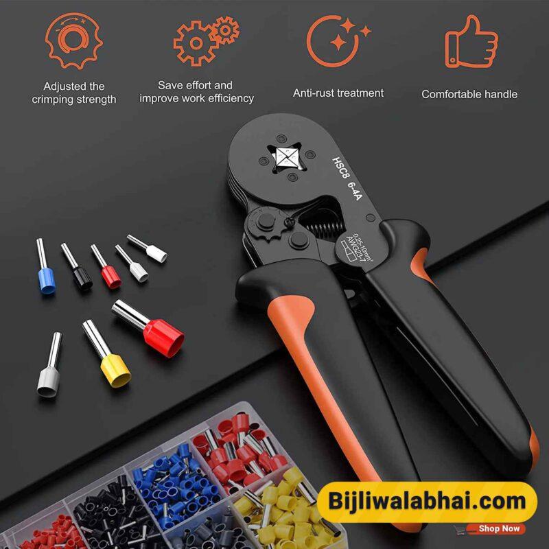 Crimping Plier HSC8-4 Self-adjustable Crimping Tools for 0.25-10 mm²