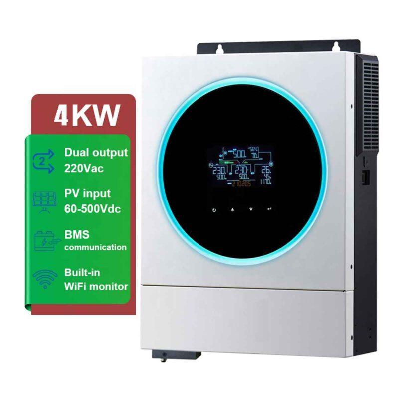 4KW Hybrid Solar Inverter With PV 6500 built-in WIFI