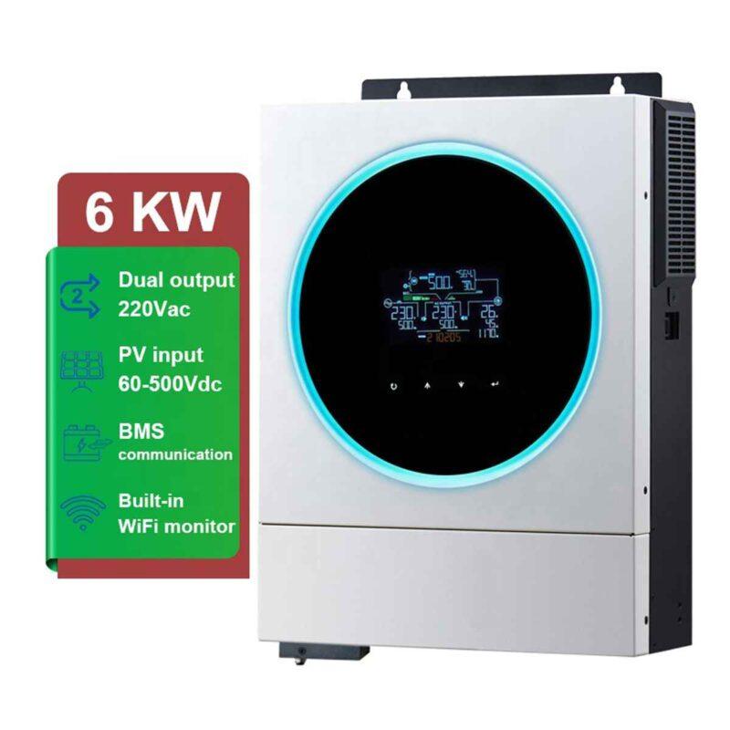 6KW Hybrid Solar Inverter with 8000W Solar