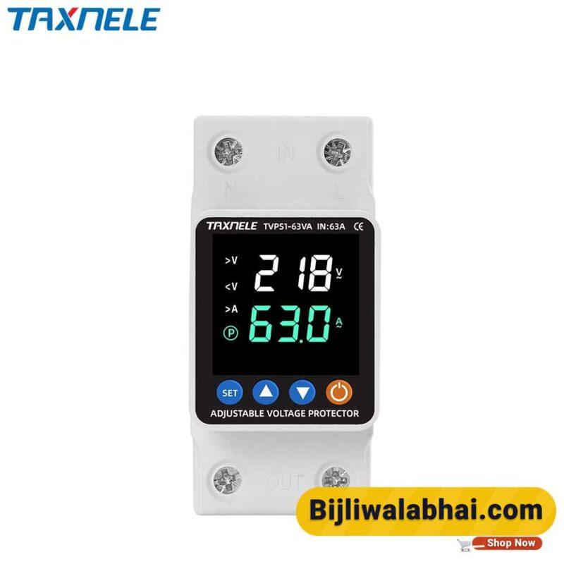 Taxnele 63A 230V Volt Amp Protection