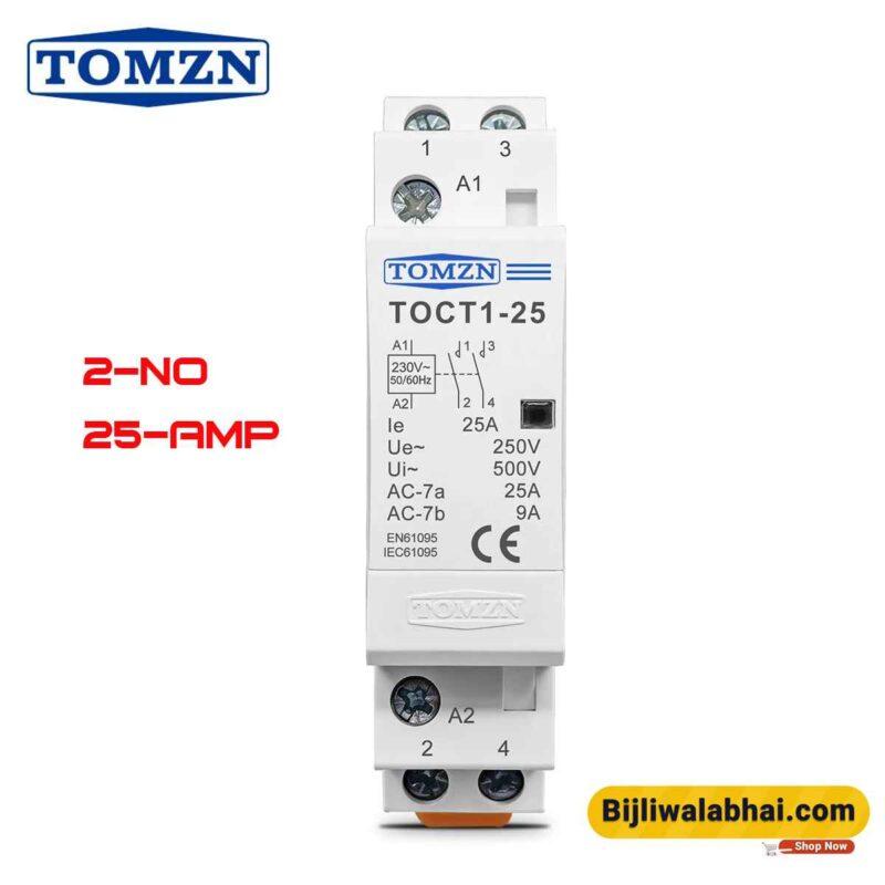 TOMZN TOCT1-25 25A 2NO AC modular contactor